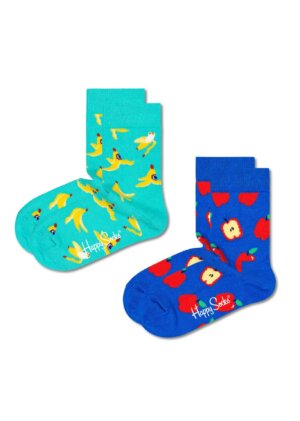 Visita lo Store di Happy SocksHappy Socks 2-Pack Lion & Paw Kinder Sockens Calzini Pacco da 2 2-3Y Unisex Kids Lion&Paw 
